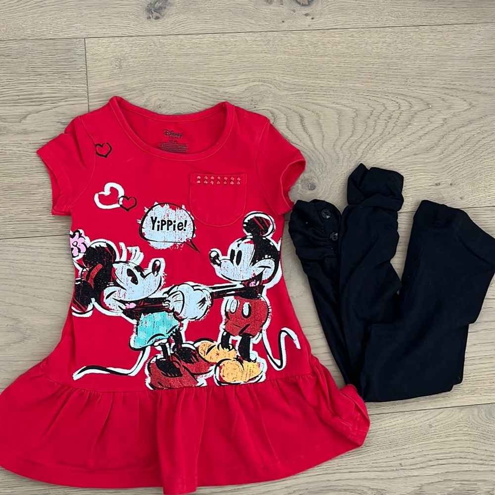 $10 bundle Euc Disney Mickie/Minnie dress set - Size 4t